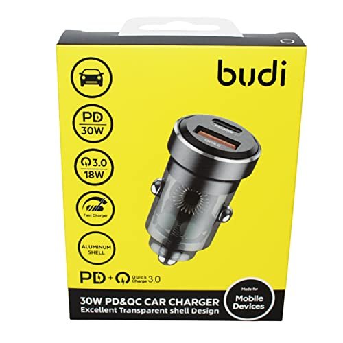 Budi Car Charger 1 USB Port With C M8J066M