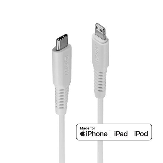 DIGIFONE CHEETAH USB C- TO LIGHTNING 2M CABLE WHITE