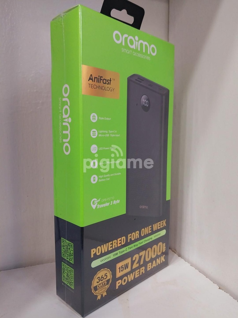 Oraimo 27,000 mah Power Bank- OPB- P271D