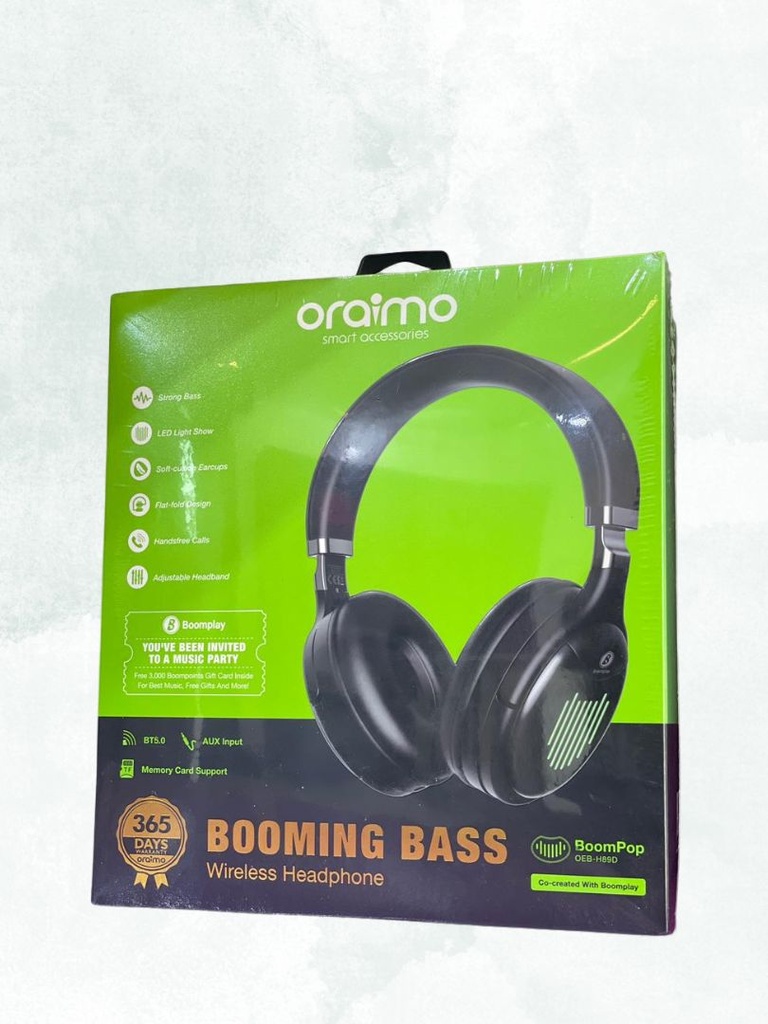 Oraimo Boomingbass Bluetooth Headset- OEB-H89D