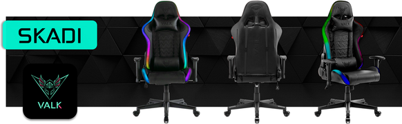 Porodo Gaming Ergonomic RGB Gaming Chair With Molded Foam Seat & 2D Armrest - Black/ Orange