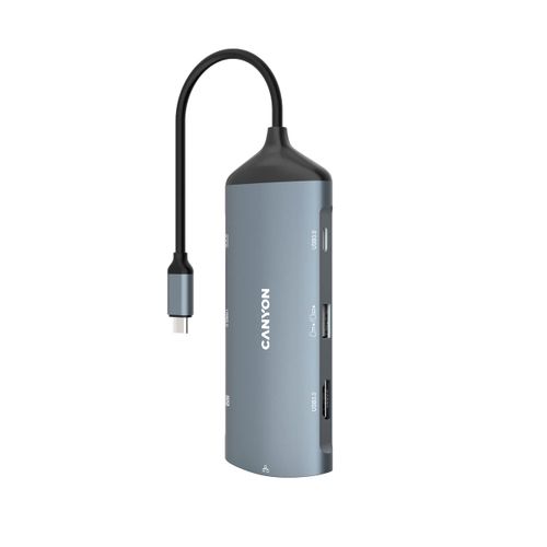 Canyon USB 8in1 Tbolt 4k Hub DS-8 S.Grey