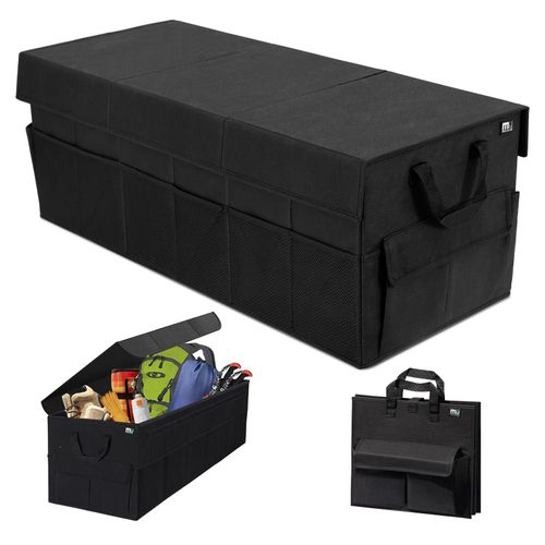 Green Lion Car Trunk Organizer 57L - Black GNCRTORG57BK