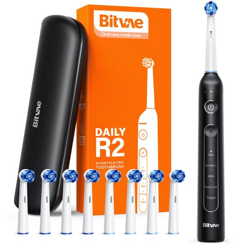 Porodo Lifestyle Electric Toothbrush with Camera Head - Black PDLFSTETCBK