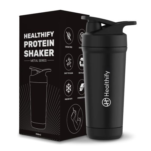 PORODO LIFESTYLE PROTEIN SHAKER 550ML 2000MAH - BLACK PD-LFPSKR-BK