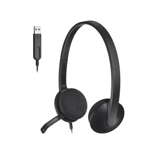 LOGITECH HEADSET H340 BLACK