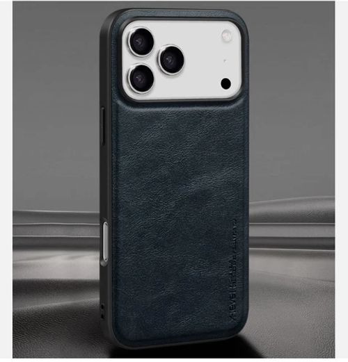 Levelo Polaris PU Leather Case For iPhone 17 Pro - Dark Blue LVLPLRS17PDBL