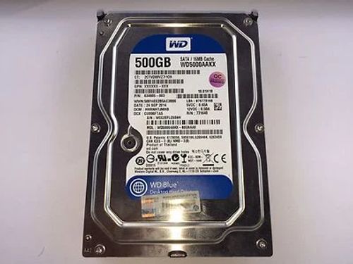 WD 500gb Int Hdd