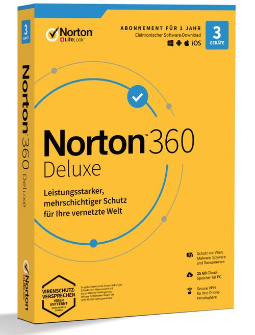 Norton 360 Deluxe 3 Devices, 1 User (1Y)