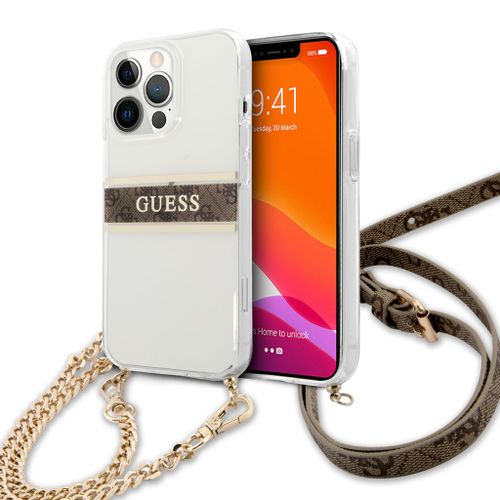IPHONE 13 GUESS 4G CASE-BROWN