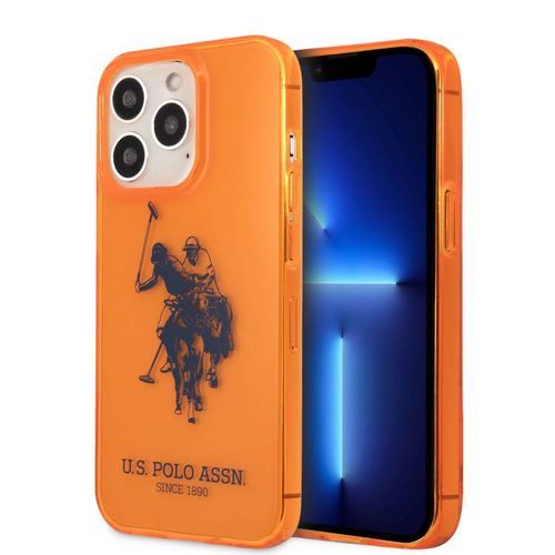 IPHONE 13 US POLO FLOU CASE ORANGE