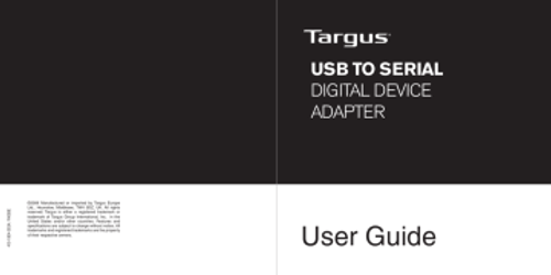 TARGUS USER GUIDE
