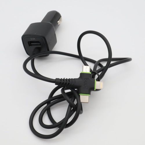 Budi M8J066M Car Charger 1 USB Port With C
