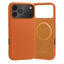 Levelo Cuir Case For iPhone 17 Pro Max - Sunrise Orange LVLCUIR17PMSORG